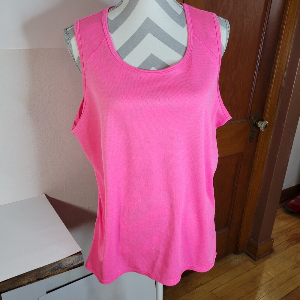 Womans Champion Hot pink Athletic DuoDry tank top Size XXL